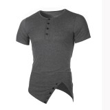 Men's Fashion Irregular Short Sleeve T-shirt FLZH-ZT13