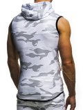 Casual Camouflage Sleeveless Hooded Vest FLZH-W36
