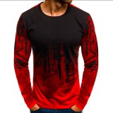 Men's Fashion Printed Long Sleeve T-Shirt FLZH-ZT77