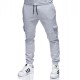 Men's Drawstring Solid Color Sports Casual Pants FLZH-ZK59
