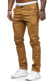 Men's Casual Slim Solid Color Pants FLZH-8816