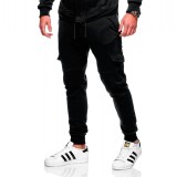 Men's Drawstring Solid Color Sports Casual Pants FLZH-ZK59