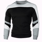 Men Color Block Long Sleeve Sweatshirt FLZH-ZW97