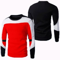 Men Color Block Long Sleeve Sweatshirt FLZH-ZW97