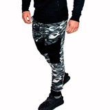 Men Fashion Camouflage Color Block Pants FLZH-ZK26
