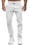 Men's Casual Slim Solid Color Pants FLZH-8816