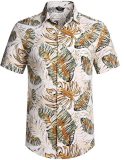 Men Printed Casual Short Sleeve Shirt Top FLZH-ZT165