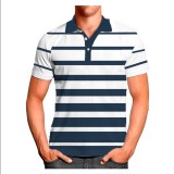 Men's Summer Print Casual Short Sleeve Top FLZH-ZT160