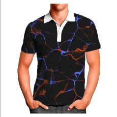 Men's Summer Print Casual Short Sleeve Top FLZH-ZT160