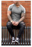 Men's Fashion Colorblock Short Sleeve T-Shirt FLZH-ZT162