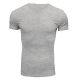 Men's Casual V Neck Short Sleeve T-shirt FLZH-ZT168