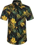 Men Printed Casual Short Sleeve Shirt Top FLZH-ZT165