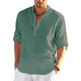 Men's Loose Casual Solid Color Top FLZH-ZT167