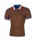 Men's Patchwork Lapel Short Sleeve POLO FLZH-ZT55