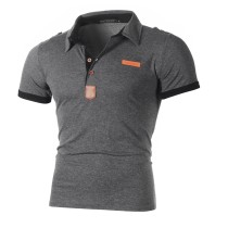 Men Casual Short Sleeve Lapel T-Shirts FLZH-ZT10