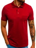 Men Solid Color Casual Lapel POLO FLZH-ZT105