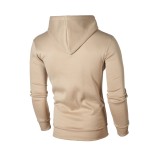 Men's Fashion Casual Solid Color Long Sleeve Hoodie Sweatshirt FLZH-ZW72