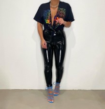 Sexy Printed Short Sleeve Top LSD-82060