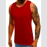 Men's Summer Sports Casual Solid Color Tank Top FLZH-ZT81