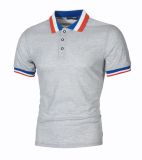 Men's Patchwork Lapel Short Sleeve POLO FLZH-ZT55