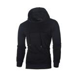 Men's Fashion Casual Solid Color Long Sleeve Hoodie Sweatshirt FLZH-ZW72