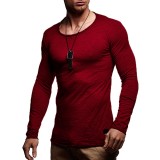 Men's Casual Fashion Long Sleeve T-Shirt FLZH-ZT71