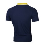 Men Lapel Short Sleeve Casual POLO FLZH-ZT65
