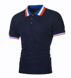 Men's Patchwork Lapel Short Sleeve POLO FLZH-ZT55