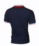 Men's Patchwork Lapel Short Sleeve POLO FLZH-ZT55