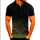Men's Casual Sports Lapel Gradient Short Sleeve POLO FLZH-ZT151