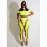 Sexy Mesh Patchwork Long Sleeve Jumpsuit CHY-1360
