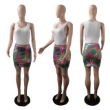 Sexy Sleeveless Bodysuit+Mini Skirt 2 Piece Sets CHY-1362