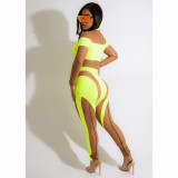 Sexy Mesh Patchwork Long Sleeve Jumpsuit CHY-1360