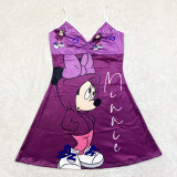 Cartoon Print Sling Mini Nightdress SHD-9816