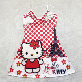 Cartoon Print Sling Mini Nightdress SHD-9816