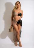 Sexy Tube Top+Briefs+Mesh Skirt 3 Piece Sets NIK-303