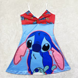 Cartoon Print Sling Mini Nightdress SHD-9816