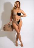 Sexy Tube Top+Briefs+Mesh Skirt 3 Piece Sets NIK-303