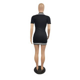 Casual Buttons Baseball Mini Dress IV-8306