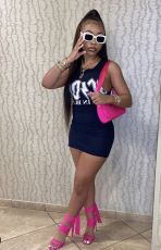 Casual Printed Sleeveless Mini Dress LSD-82078
