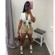 Solid Pockets Casual Shorts GCNF-0187