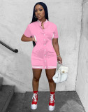Casual Buttons Baseball Mini Dress IV-8306