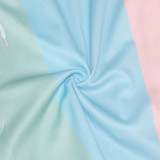 Rainbow Color Drawstring Shorts SH-390309