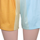 Rainbow Color Drawstring Shorts SH-390309