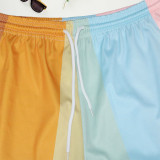 Rainbow Color Drawstring Shorts SH-390309
