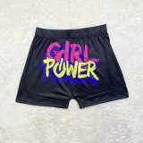 Sexy Printed Bodycon Yoga Shorts SHD-9817