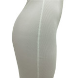 Solid Color Casual Slim Sleeveless Vest Long Dress TR-1119