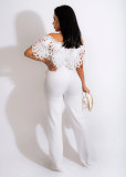 Sexy Slash Neck Sashes Jumpsuit MZ-2707