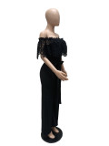 Sexy Slash Neck Sashes Jumpsuit MZ-2707