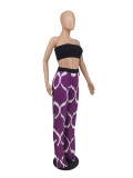 Casual Printed Straight Pants (Without Top)ZDF-31202